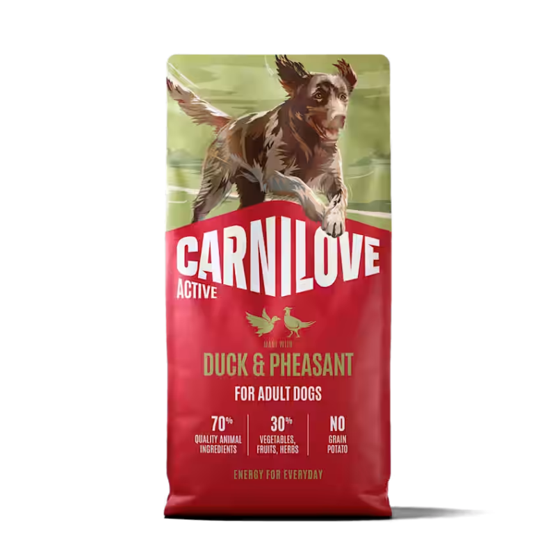 CARNILOVE ACTIVE Dog Dry Made with Duck & Pheasant for Adult All Breeds 12 kg