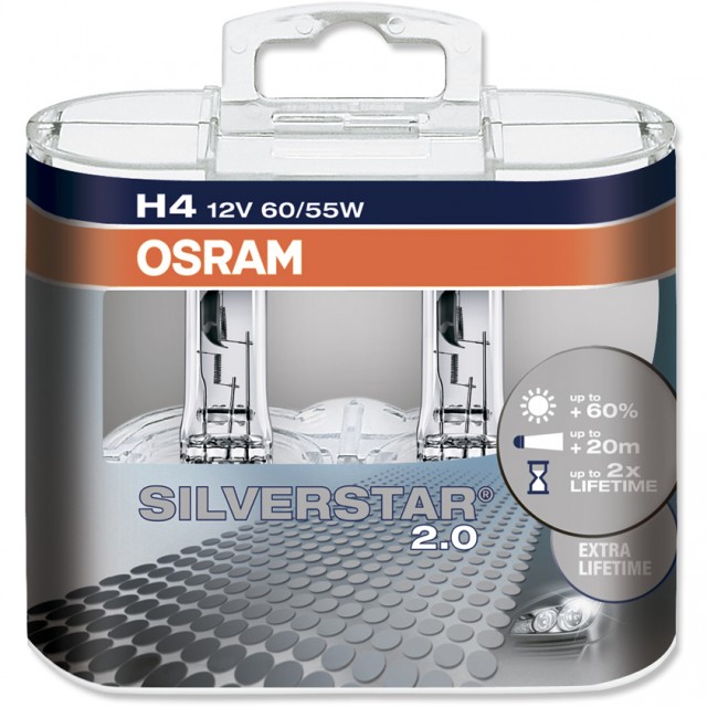 OSRAM H4 SILVERSTAR 2 Duo-Box žiarovka