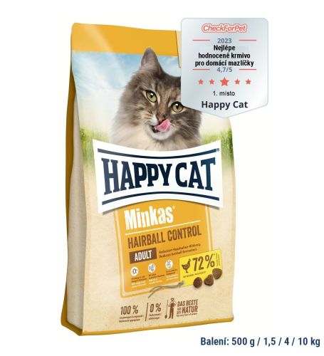 Happy Cat Minkas Hairball Control Geflügel 1,5 kg