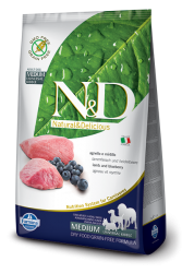 Farmina N&D dog GF adult medium lamb & blueberry 2,5 kg