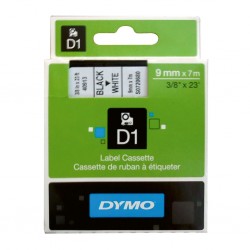 DYMO páska D1 9mm x 7m, čierna na bielej 40913