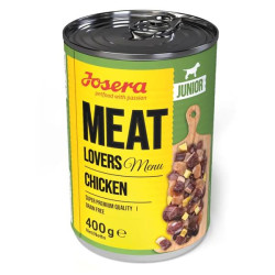 Josera konzerva Dog Meat Lovers Junior Menu Chicken 400 g